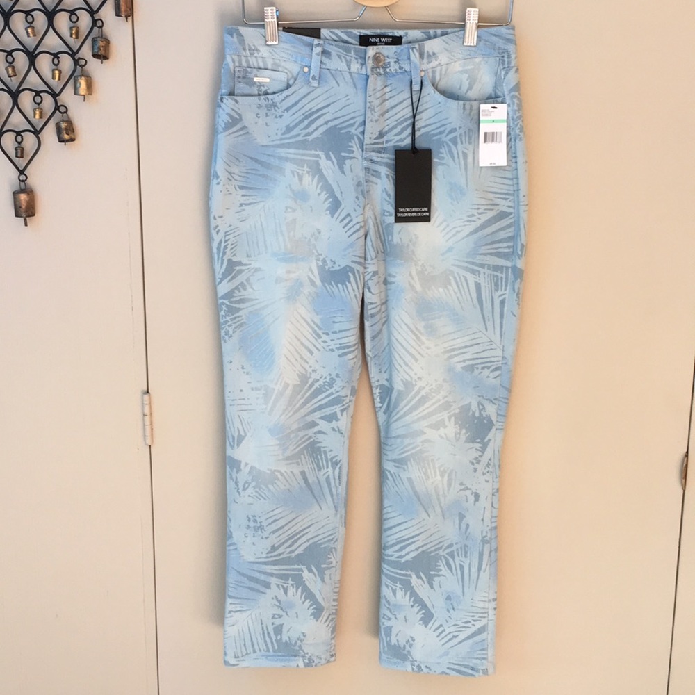 NINE WEST Taylor Cuffed Capri Jeans NWT size 9